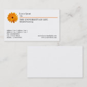 University of Life - Marigold, Orange Rule 名刺 (正面/裏面)