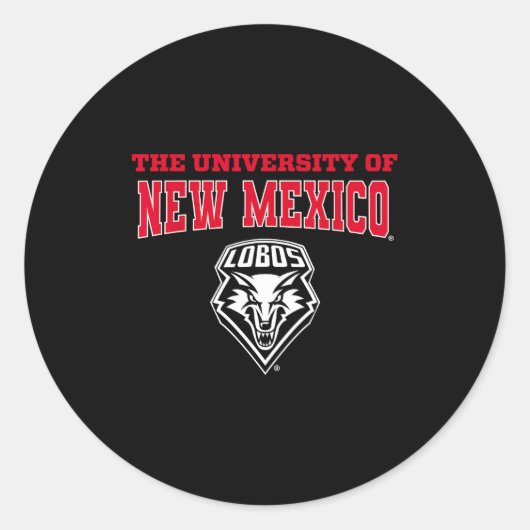 University Of New Mexico Unm Lobos Ncaa Unm&#   ラウンドシール (正面)