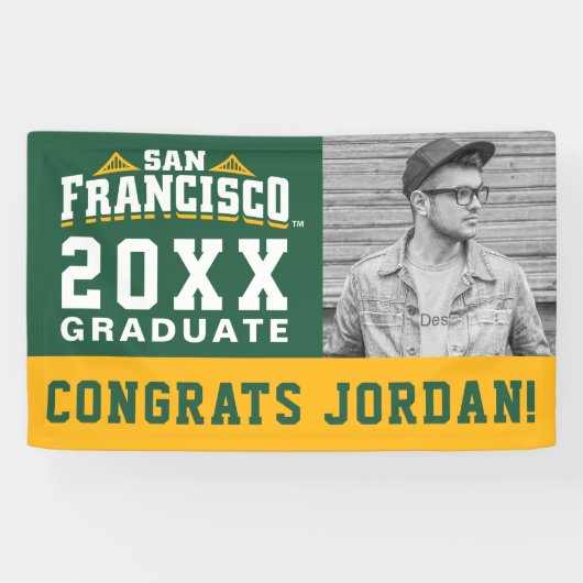 University of San Franciscoロゴ | 卒業 横断幕 (横)