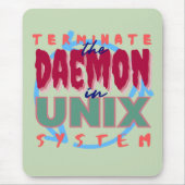 Unixシステムのデーモンプロセス マウスパッド (正面)