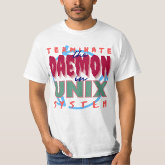 Unixシステムのデーモンプロセス Tシャツ