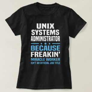 Unixシステム管理者 Tシャツ