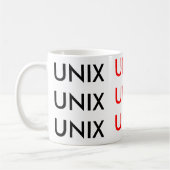 Unix Unix Unix コーヒーマグカップ (左)