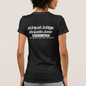 #UNJUSTJUDGE Tシャツ (裏面)