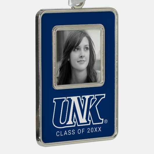 UNK|カーニーのネブラスカ大学 シルバープレートフレームオーナメント (右)
