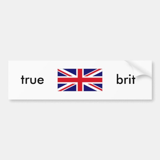 UNKG0001、true、brit バンパーステッカー (正面)