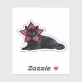 Unknown Monster Black Cat | Dark Fantasy Cat Art | シール (シート)