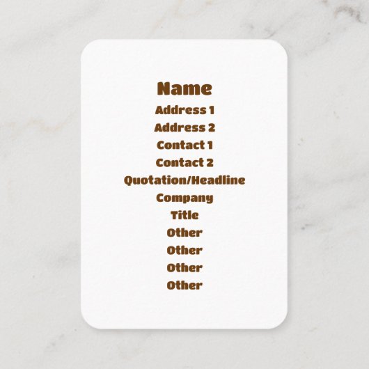 Unko うんこ Poop Japanese Language 名刺 (裏面)