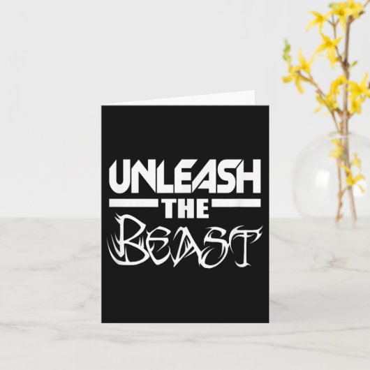 Unleahe C380 Workout Gym Fitness Motivation カード (黄色い花)