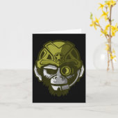 Unleahe Gorilla Body Building Motivation Gym Gift  カード (黄色い花)