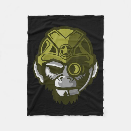 Unleahe Gorilla Body Building Motivation Gym Gift  フリースブランケット (正面)