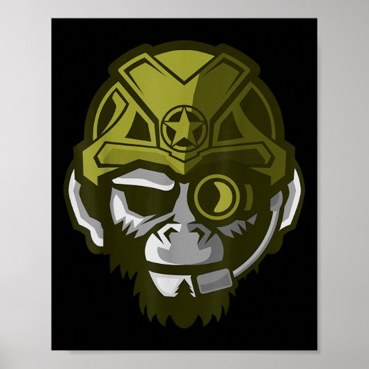 Unleahe Gorilla Body Building Motivation Gym Gift  ポスター (正面)