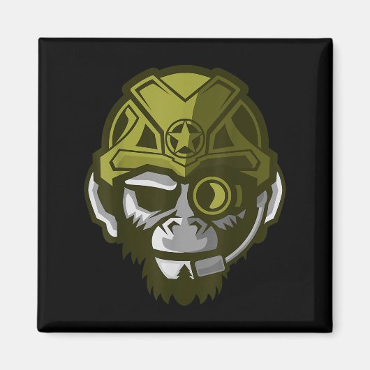 Unleahe Gorilla Body Building Motivation Gym Gift  マグネット (正面)