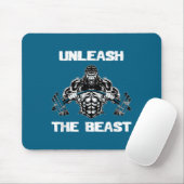 Unleahe Gorilla Bodybuilding Motivational Gift  マウスパッド (マウス)