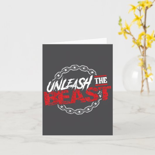 Unleahe _ Gym Mode Fitness Motivation Wer  カード (黄色い花)