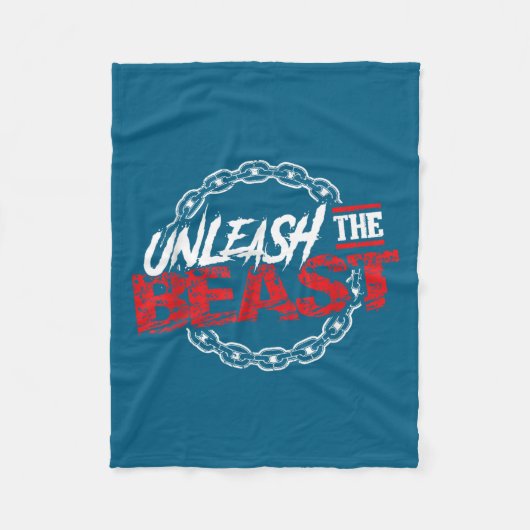 Unleahe _ Gym Mode Fitness Motivation Wer  フリースブランケット (正面)