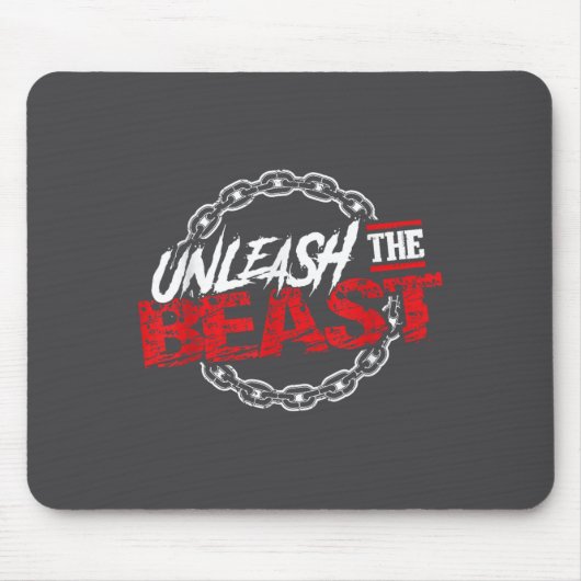 Unleahe _ Gym Mode Fitness Motivation Wer  マウスパッド (正面)