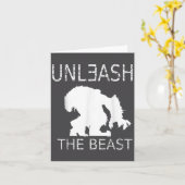 Unleahe Workout Motivation Gym Graphic カード (黄色い花)