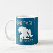 Unleahe Workout Motivation Gym Graphic  コーヒーマグカップ (左)