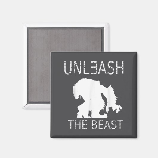 Unleahe Workout Motivation Gym Graphic  マグネット (正面/裏面)