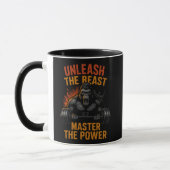 Unleash the Beast – Bodybuilding Power Muscle Gift マグカップ (左)