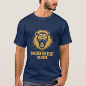 Unleash The Beast Lion Gym T-Shirt – Savage Alpha  Tシャツ (正面)