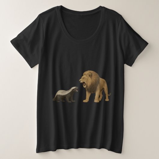 Unleash your anger プラスサイズTシャツ (デザイン正面)