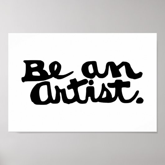 Unleash Your Inner Artist – Bold Calligraphy Print ポスター (正面)