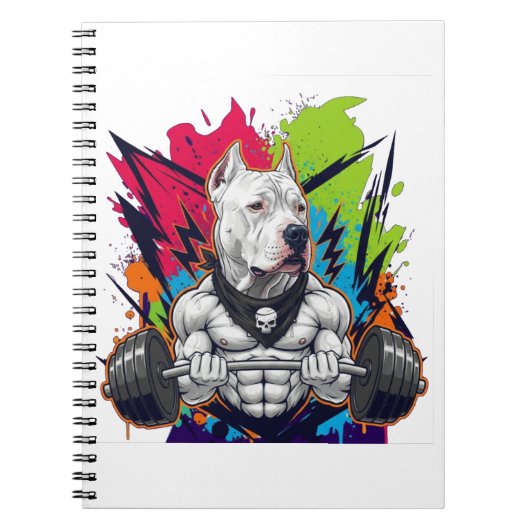 Unleash Your Inner Beast with the Alpha Muscle Pit ノートブック (正面)
