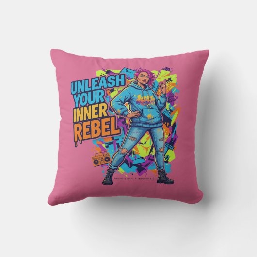 Unleash Your Inner Rebel -  クッション (裏面)