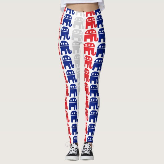 Unleash Your Patriotism: Stunning Leggings  レギンス (正面)