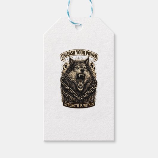 Unleash Your Power — Strength Is Within ギフトタグ (正面)