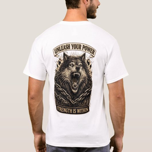 Unleash Your Power — Strength Is Within Tシャツ (裏面)