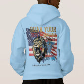 Unleash Your Roar – USA Lion Hoodie (裏面)