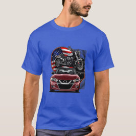 "Unleash Your Spirit - Motorcycle & Car Design (Ve Tシャツ