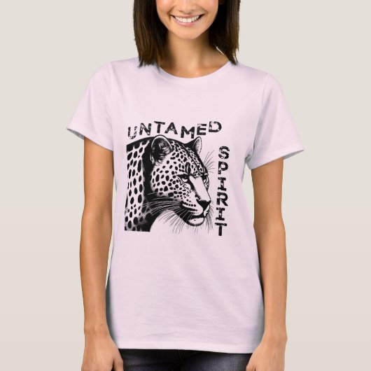 Unleash Your Untamed Spirit with This Leopard Tee Tシャツ (正面)