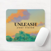 UNLEASH Your Vision– Colourful, Motivational マウスパッド (マウス)