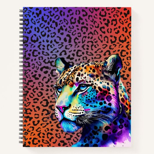 Unleash Your Wild Side – Leopard Print Notebook ノートブック (正面)