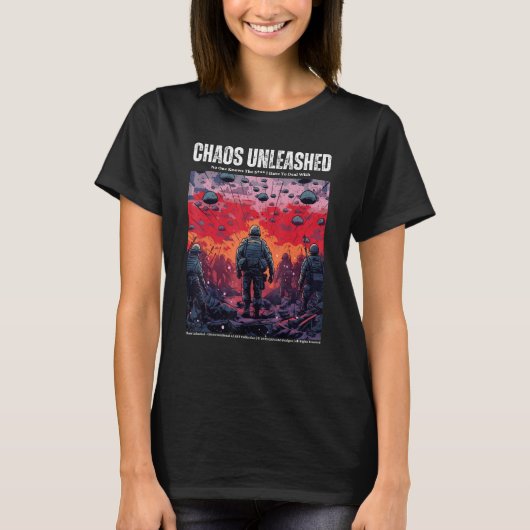 Unleashed Chaos The Ultimate HD Warzone AI 1 Tシャツ (正面)