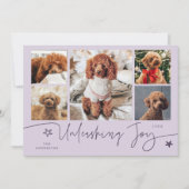 Unleashing Joy Purple Dog Multi Photo シーズンカード (正面)