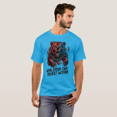 UnleashTheBeast Bear T-Shirt – Chains Broken Power Tシャツ (正面フル)