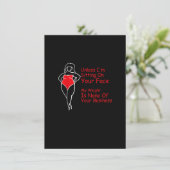 Unless I'm Sitting On Your Face My Weight Is None 招待状 (スタンド正面)