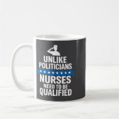Unlike Liticians Nurses Need To Be Qualified Sarca コーヒーマグカップ (左)