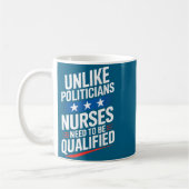 Unlike Liticians Nurses Need To Be Qualified Sarca コーヒーマグカップ (左)