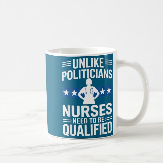 Unlike Liticians Nurses Need To Be Qualified Sarca コーヒーマグカップ (右)