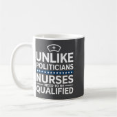 Unlike Liticians Nurses Need To Be Qualified Sarca コーヒーマグカップ (左)