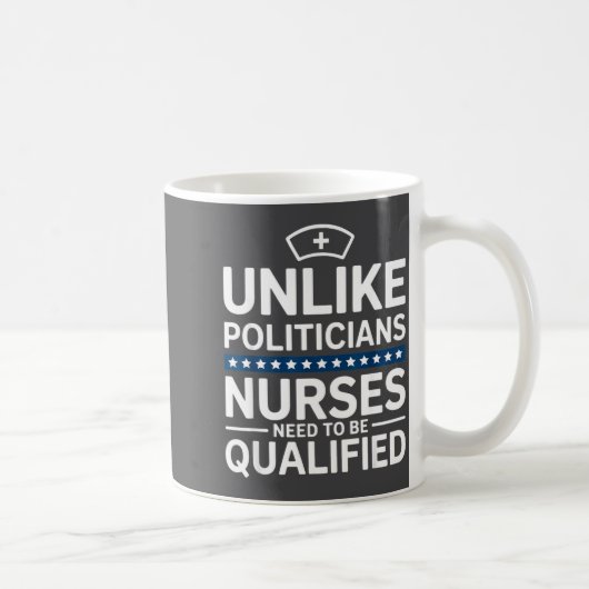 Unlike Liticians Nurses Need To Be Qualified Sarca コーヒーマグカップ (右)
