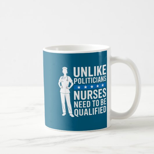 Unlike Liticians Nurses Need To Be Qualified Sarca コーヒーマグカップ (右)
