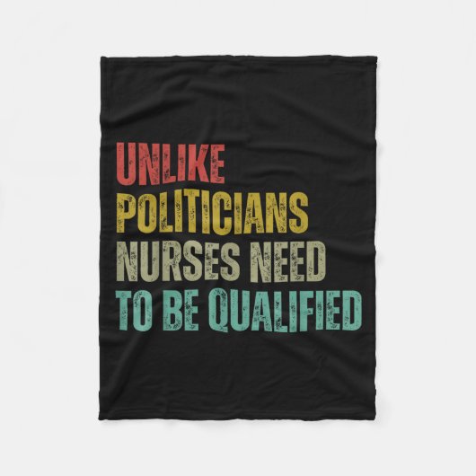 Unlike Liticians Nurses Need To Be Qualified Sarca フリースブランケット (正面)