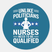 Unlike Liticians Nurses Need To Be Qualified Sarca ラウンドシール (正面)